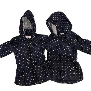 Old Navy Polka Dot Raincoat Windbreaker Jacket Size 3T for Twins